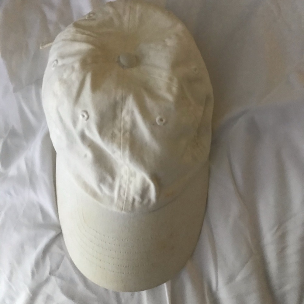 white baseball hat